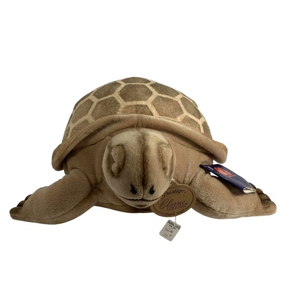 1996 Aurora Prestige Handcrafted Plush Turtle 16" Collectible Stuffed Animal - Picture 2 of 11